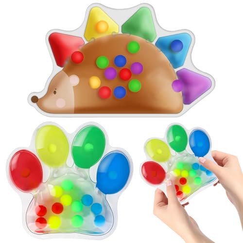 SPHERETRON Sensorik Spielzeug Farbsortierspielzeug 2 Stück Sensorisches Spielzeug Sensory Toys Farbsortierung Motorikspielzeug Sensorik Spielzeug ab 2 Jahre