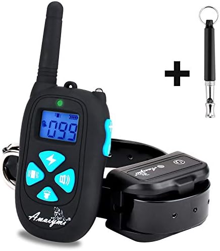 LINNSE Shock Collar for Dogs, Dog Training Collar with 1650ft Remote Control 100% Waterproof and Rechargeable Dog Shock Collar with Remote Dogs