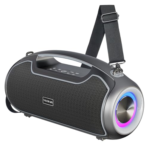 VUOPAX Portable Bluetooth Speakers Wireless, 200W MAX Loud Outdoor Speaker
