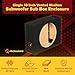 QPower Shallow Vented Subwoofer Enclosure, Single 10 Inch Car Audio Sub Speaker Box