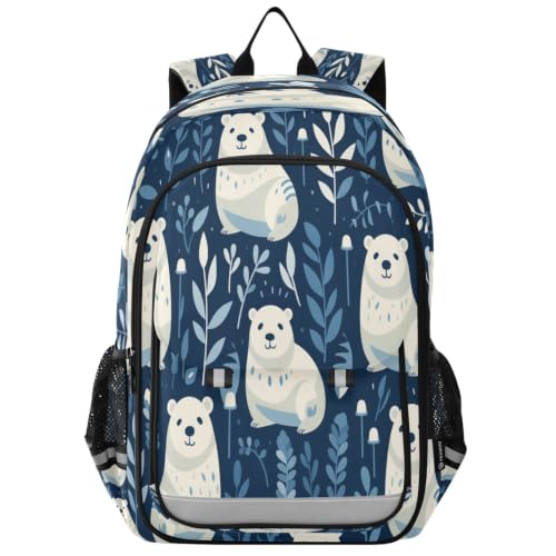 Sac à dos ours polaire idéal pour l'école et sorties des enfants