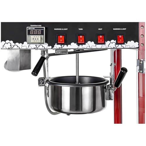 Royal Catering - Popcorn Machine - 1820 W - heated storage - red - Image 6