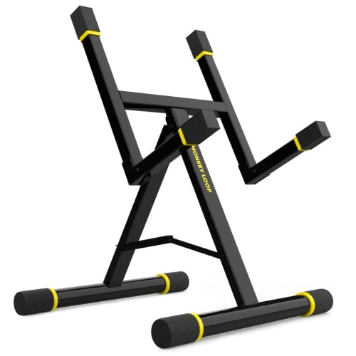 Monkey Loop Amp Prime – Soutien pour les Amplificateurs de Guitare – Floor Stand pour Guitares Électriques, Acoustiques et Basses Électriques – Structure Robuste – Réglable en Hauteur et Pliable - Les Beatles, Paul McCartney, John Lennon, RIngo Starr, George Harrison Monkey Loop Amp Prime - Soutien pour les Amplificateurs de Guitare - Floor Stand pour Guitares Électriques, Acoustiques et Basses Électriques - Structure Robuste - Réglable en Hauteur et Pliable