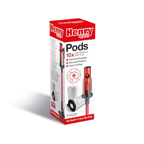 Henry Quick Filter Pods, Pack of 10, Microfibre 3 Layer Filtration