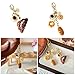 hokojix Fashionable Keychain Pendant Coffee Cup and Bread Coin Purse Charm Accessory Portable Resin Bag Decoration for Women