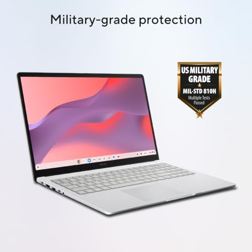 Image of ASUS Chromebook CM15 Laptop, 15.6 inch FHD Display, MediaTek Kompanio 540, 128GB Storage, 8GB RAM, ChromeOS, Pure Grey, CM1505CM4A-AS88
