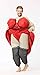 GOPRIME Inflatable Costume, Barmaid Dress, Adult Size (Red)