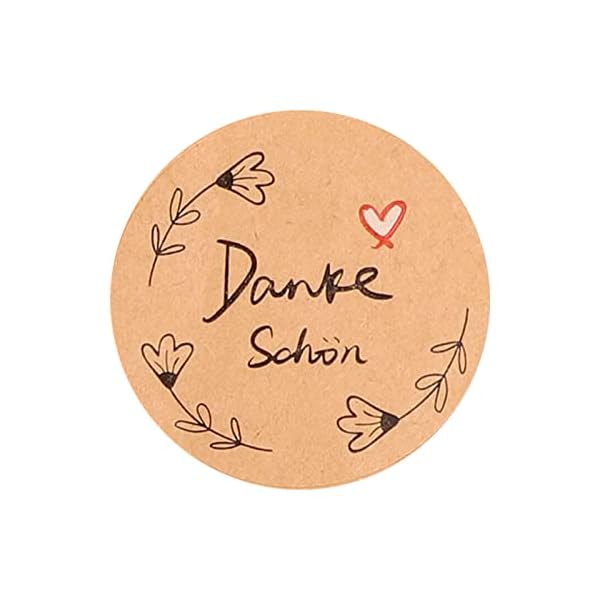 Dankeschön Aufkleber Weihnachten, 4 cm Weihnachtsaufkleber Dankeschön Vielen Danke Etiketten Weihnachten Selbstklebend