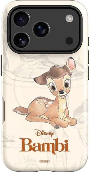 Skinit Impact Phone Case Compatible with iPhone 17 Pro Max Magsafe - Officially Licensed Disney Bambi Thumper Sketched Portrait Design