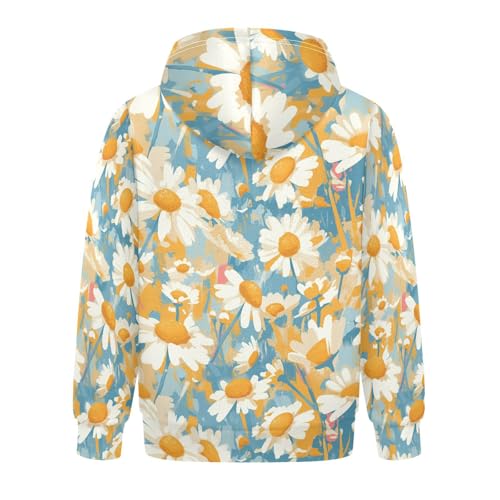 KLL Daisy Unisex Girls Boys Sweatshirt Casual Pullover Hoodies Kangaroo Pocket2