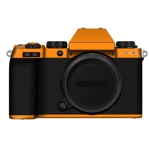 Funda de vinilo FujiFilm X-S20 en color naranja mate para proteger cuerpo de cámara
