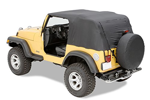 Pavement Ends by Bestop 56810-01 Black Emergency Top for 1976-1991 CJ7 and Wrangler