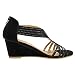 PIZZ ANNU Sandalias Mujer Verano con Tacón de Cuña Diamante de Imitación Zapatos Moda Punta Abierta Elegante Boda Fiesta Damas Zapatos Negro EU 36 Imagen de PIZZ ANNU Sandalias Mujer Verano con Tacón de Cuña Diamante de Imitación Zapatos Moda Punta Abierta Elegante Boda Fiesta Damas Zapatos Negro EU 36