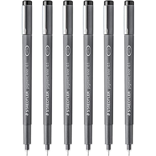 Uni Pin Fineliner Zeichenstift, Schwarze Tinte, 1,2 Mm Spitze, 12 Stück