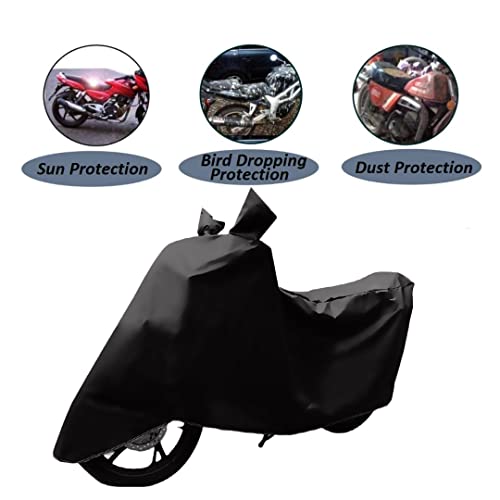 Image of Auto Hub Waterproof Scooty Cover Compatible with Activa 125 Dustproof, UV Protection Two Wheeler Scooty Activa 125 Cover - Zed Black