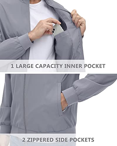 Kefitevd Mens Lightweight Jackets Casual Windbreaker Jackets For Men Fall Jackets Softshell Windbreaker For Outdoor Camping Travelling #TOP5