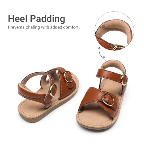 Image of DREAM PAIRS Girls Sandals Fashion Sandal with Adjustable Straps Open-Toe Comfortable Summer Shoes for Toddler Little Kid