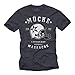 Produktbild Mücke 63 - Herren T-Shirt - Football Helm Spencer Tracy Blaugrau XXXXXL