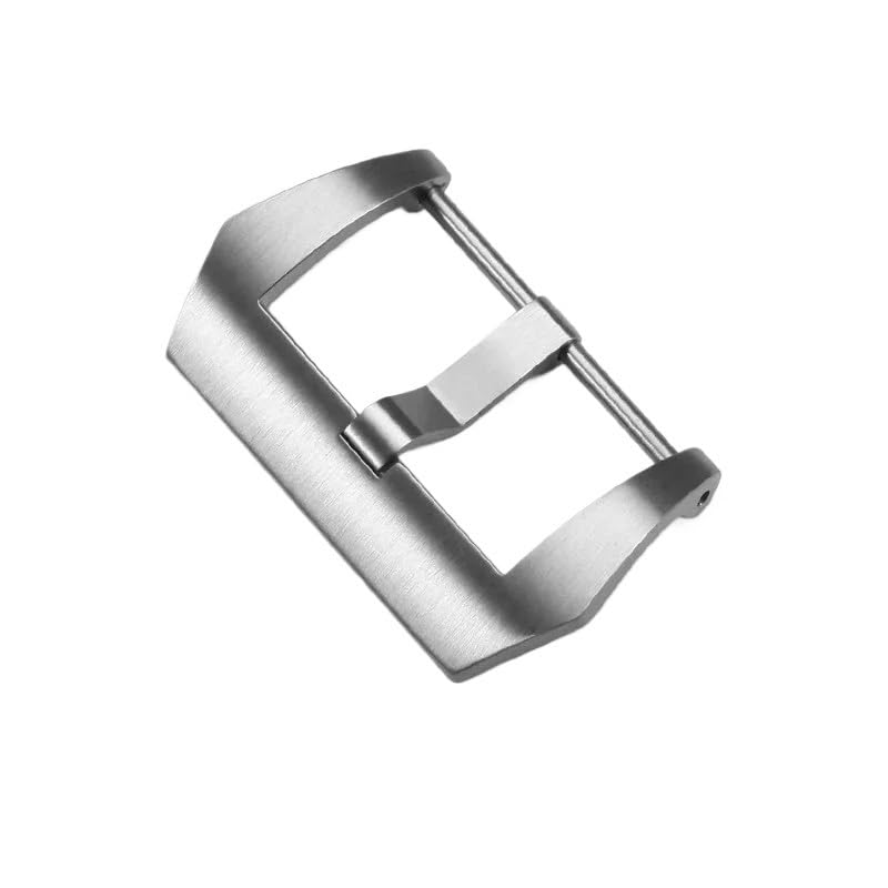 Boucle ardillon 22 mm en acier inoxydable mat pour bracelet de montre en caoutchouc