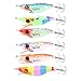 Alomejor 6 UNIDS Pesca Luminoso Camarón Señuelo 10 cm Duro Artificial Duro...