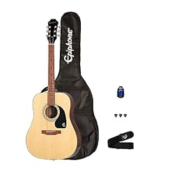 Epiphone Songmaker Acoustic Player Pack – Guitare Acoustique - Les Beatles, Paul McCartney, John Lennon, RIngo Starr, George Harrison