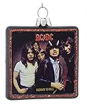 Kurt Adler 3.5-Inch Glass AC/DC Album Cover Ornament Highway to Hell