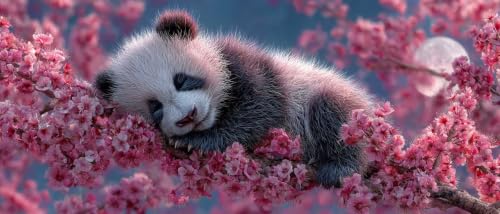 Broderie Diamant 5D DIY Diamant Cristal Strass Panda Adulte