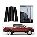 Glossy Black Silver Carbon Pillar Post Compatible for Mazda BT50 2010-2015 Door Window Column BC Trim Sticker Cover(Silver)