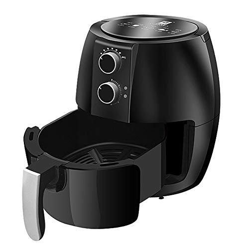 HeißLuft-Fritteuse, öL- Und Fettfrei, 4.5 Liter FassungsvermöGen, 30 Minuten-Timer, Stufenlos Regelbarer Thermostat (80-200°C),