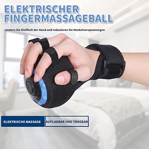 Entraîneur de force de préhension de doigt avec massage électrique vibrant