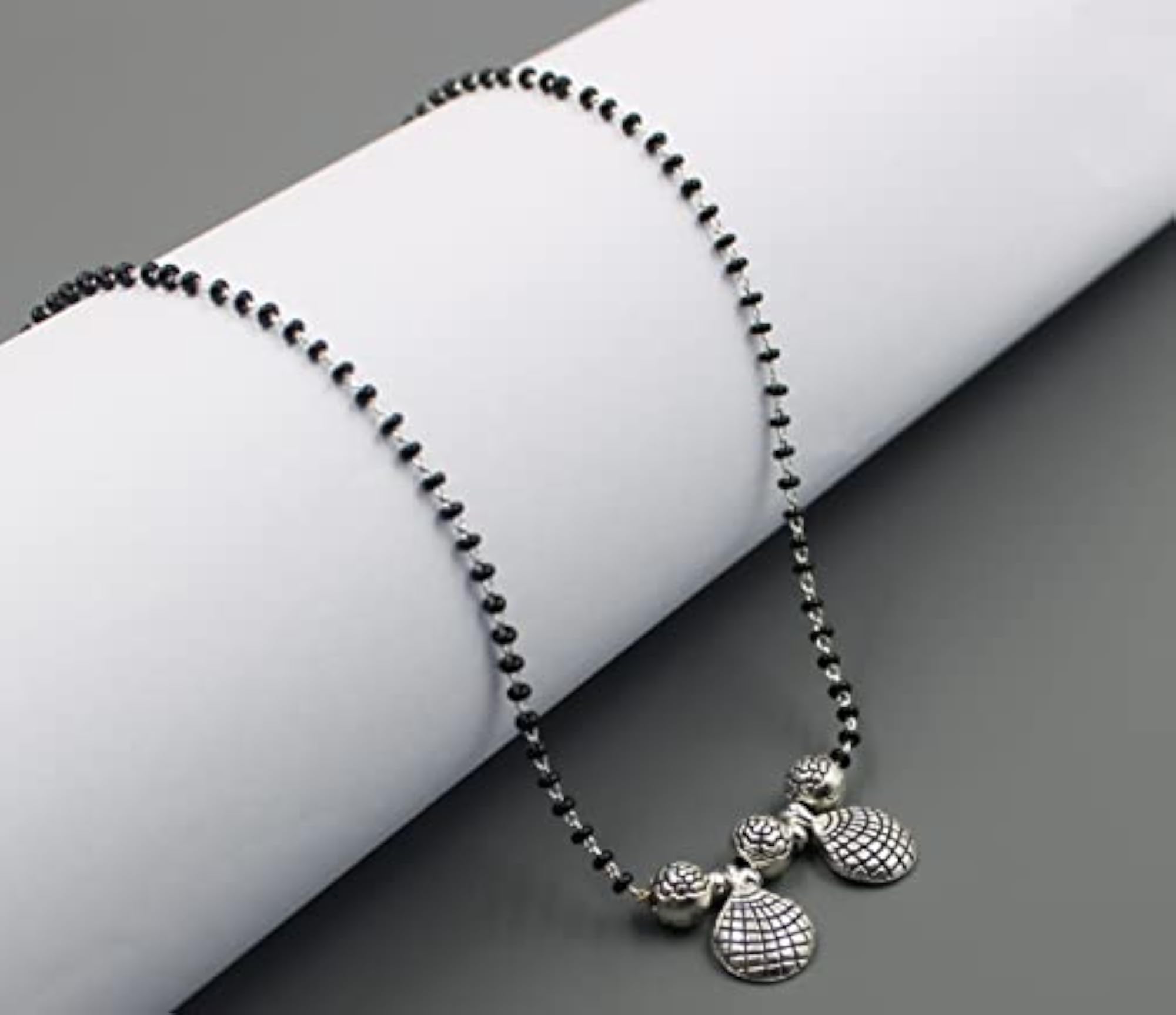Oxidised Tribal Mangalsutra Bead Necklace Set of 3