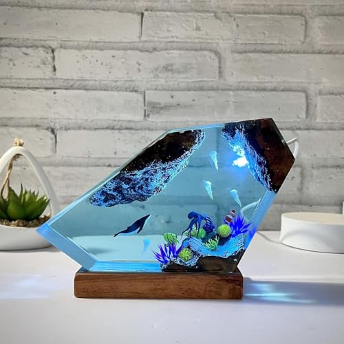 Lampe de nuit époxy océan pour illuminer votre chambre