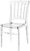 Lot de 4 chaises empilables Napoleon transparentes