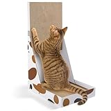 Kratzmatt Katze XXL in L-Form - Kratzpappe für Katzen mit Schlaffunktion & als Katzenbox - Robustes Katzenspielzeug aus High-Density Wellpappe-Perfekt für Platzierung an Wänden und Sofas