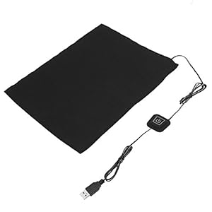 DC 5V USB elektrische stoffen verwarmer, USB 3-Shift waterdichte koolstofvezel warmtekussen, wasbaar kussen Kleding…