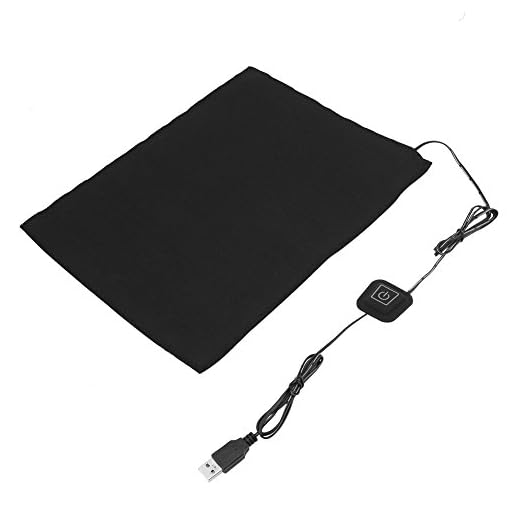 5V USB Heater Carbon Fiber Heating Pad 3-Shift Electric Cloth Heater Pad Heating Element for Neck Back Abdomen Lumbar Heating Pad Pet Warmer