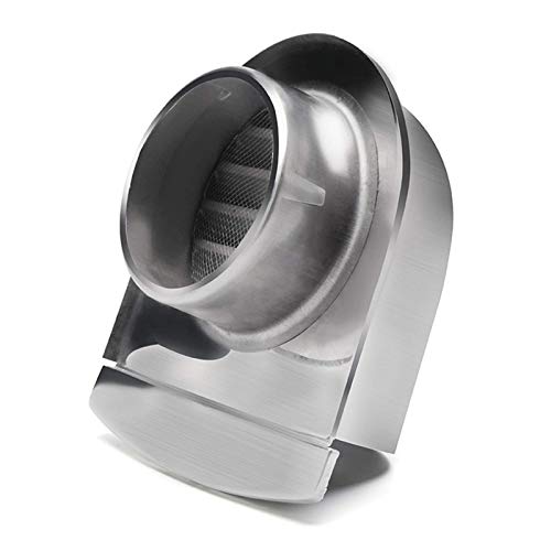 Lüftungsauslasskappe 304 Edelstahl Außenwand Lüftungshaube Typ N Auslassanschluss Dunstabzugshaube Luftauslass Außenhaube, 120 mm