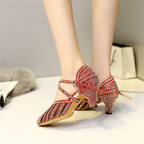 HROYL Donna & Bambine Strass Scarpe da Ballo