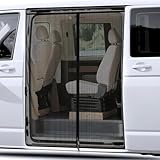 Moskitonetz Magnetisch, Magnetisches Insektenschutz Netz für VW T5/T6 Schiebetür – 100% Passgenau & Sekundenschnelle Montage, Fliegengitter Insektenschutz Sonnenschutz, 150x160cm