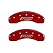 MGP Caliper Covers - Brake Caliper Covers 2010-2015 Chevrolet Camaro (V6, includes RS Pkg) - Front and Rear Set - Red