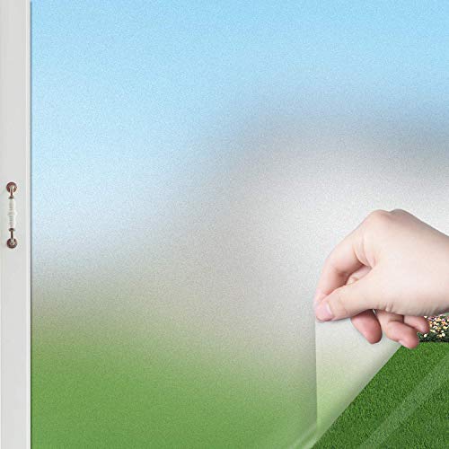 image for HIDBEA Frosted Window Privacy Film - Non Adhesive Static Cling Glass S