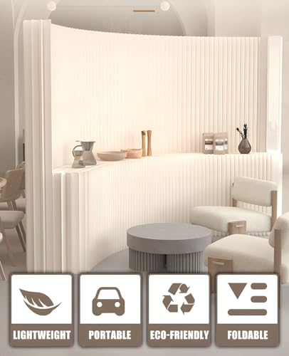 Cloison de séparation moderne papier 5m paravent intérieur modulable - 5