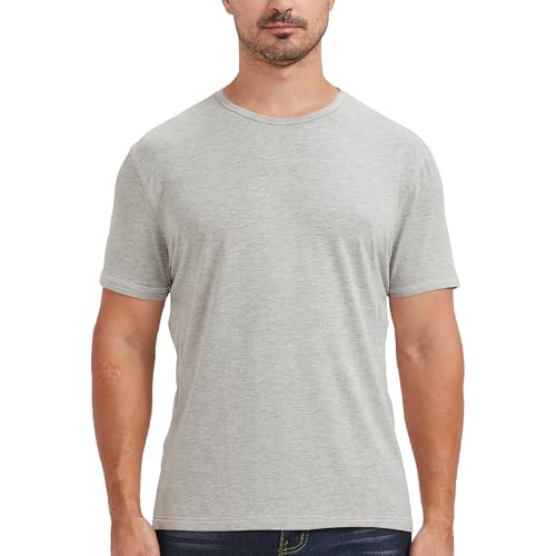Image of netdraw Men's Ultra Soft Bamboo Viscose Cotton T-Shirt S-3XL | Moisture Wicking, Lightweight, Cool-Touch, Everyday Casual, Lounge, Sleep & Undershirt