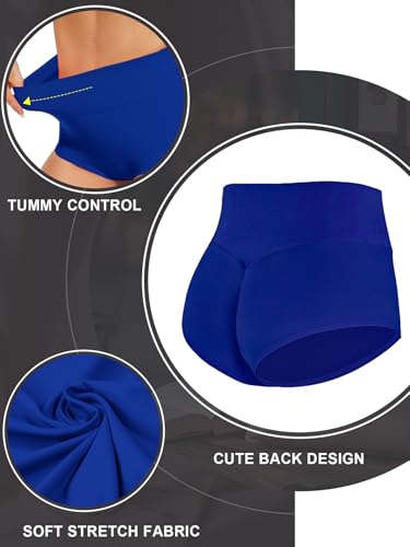 Cut Out Yoga Shorts Booty Butt Lifting Scrunch Shorts High Waisted Workout Gym Active Hot Pants - Image 3