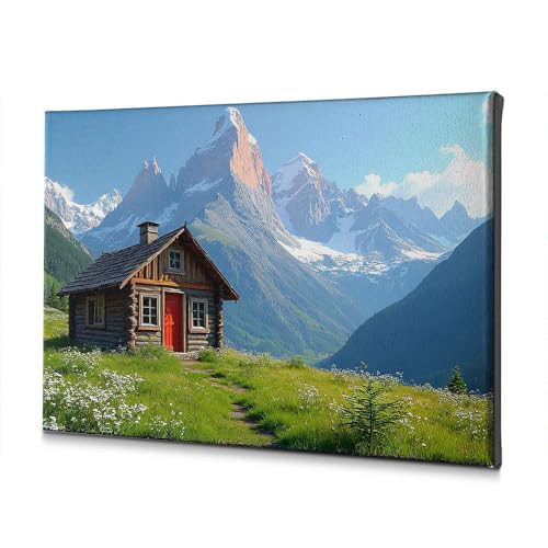 Toile décorative pour salle de bain cabane chrétienne 20x30cm