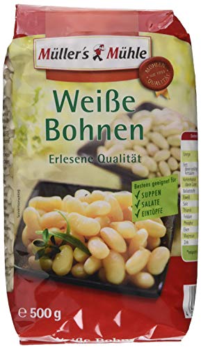 Müller´s Mühle Weiße Bohnen, 7er Pack (7 x 500 g)