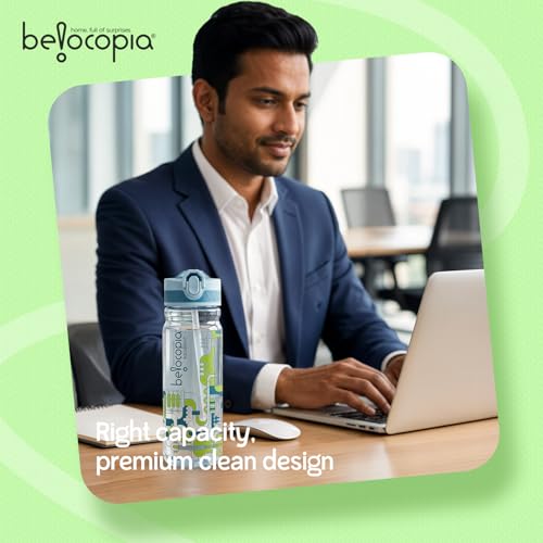 Image of Aqua Beat Sipper Water Bottle 800ml | Blue| BPA-Free, Leakproof Flip Cap with Straw | Lightweight Daily Use Bottle for Office, College & Travel | Durable & Easy Carry Hydration Bottle