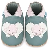  Juicy Bumbles Lauflernschuhe - Krabbelschuhe - Babyhausschuhe - Lächelnder Elefant - 6-12 Monate (Größe 20/21)