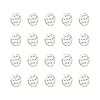 Honbay 20PCS High Borosilicate Glass Screens Filters with Holes Honeycomb Holes Filter Screen (8mm)