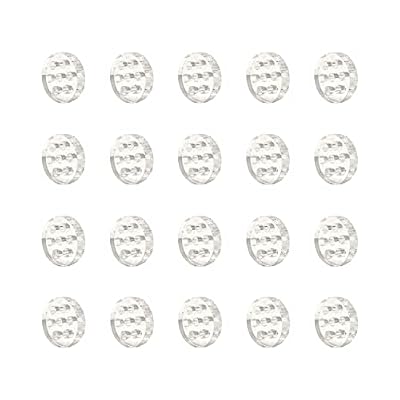 Honbay 20PCS High Borosilicate Glass Screens Filters with Holes Honeycomb Holes Filter Screen (8mm)